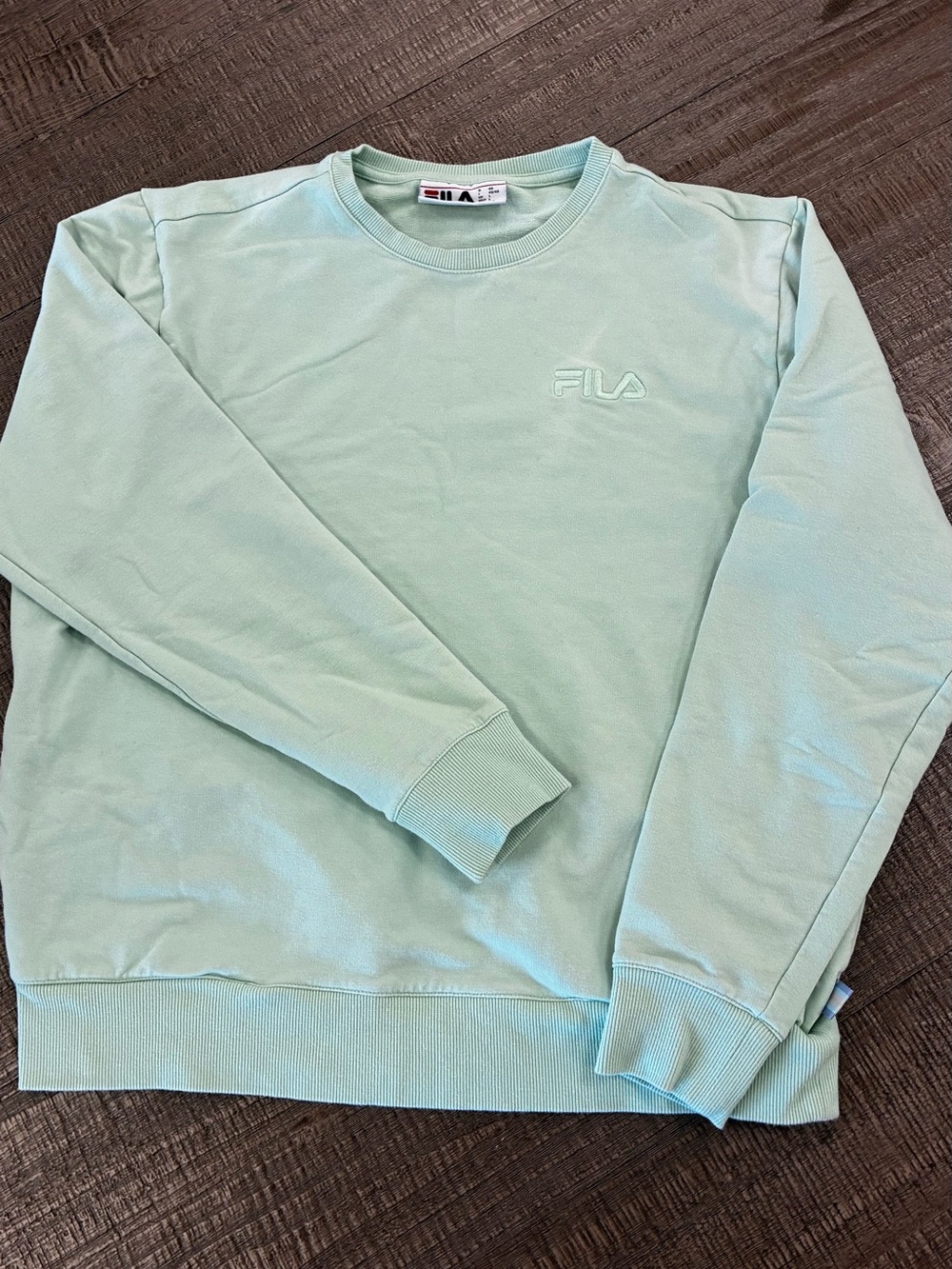 FILA Men's Light Mint Crewneck Sweatshirt